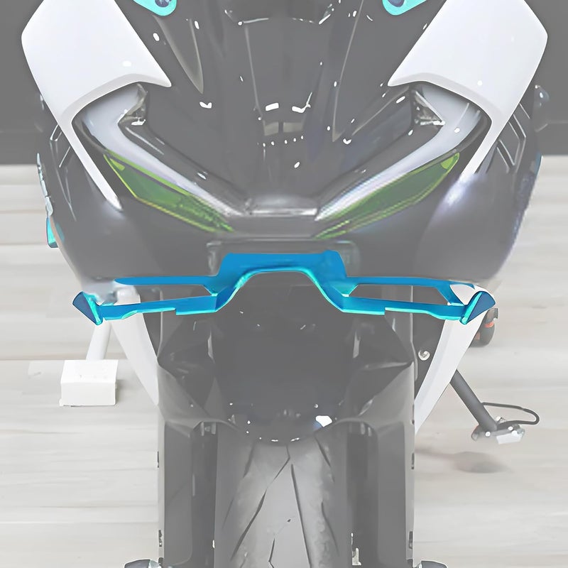 XIDAODIT For CFMOTO 675SR 675SRR 675 SR 675SR-R 675SS 2024 2025 Motorcycle Front Fairing Winglet Aerodynamic Spoiler Beak Nose Cone Extension Fixed Wing Kit (Blue) - Image 2